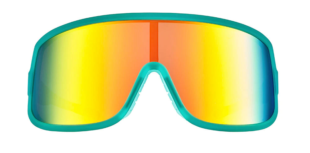Goodr Wrap G Active Sunglasses - Save A Bull, Ride A Rodeo Clown