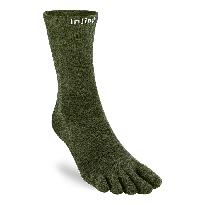 Injinji LINER Lightweight Crew Wool Socks