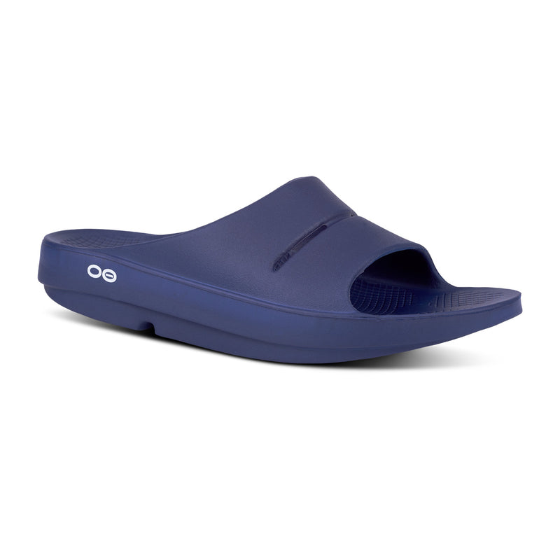 OOFOS Men's OOahh Slide - Navy