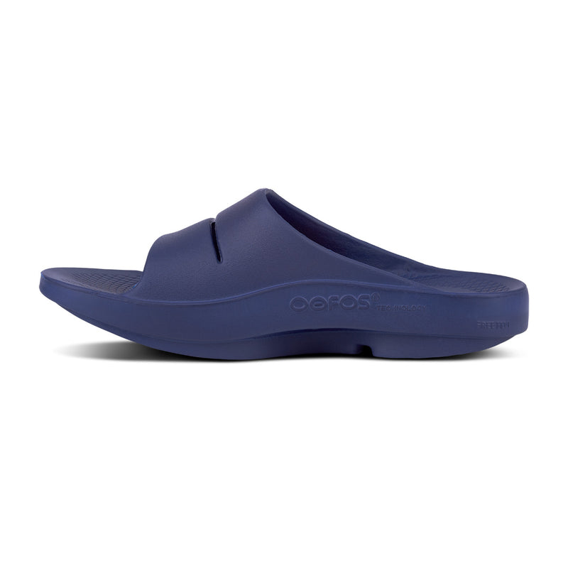 OOFOS Men's OOahh Slide - Navy