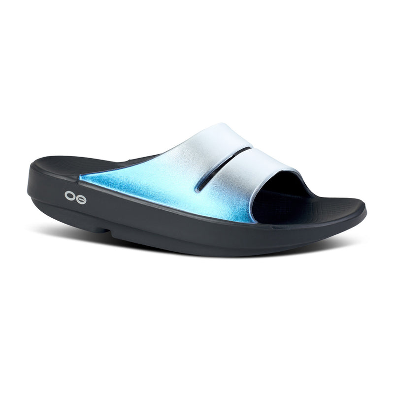 OOFOS Women's OOahh Luxe Slide - Frost