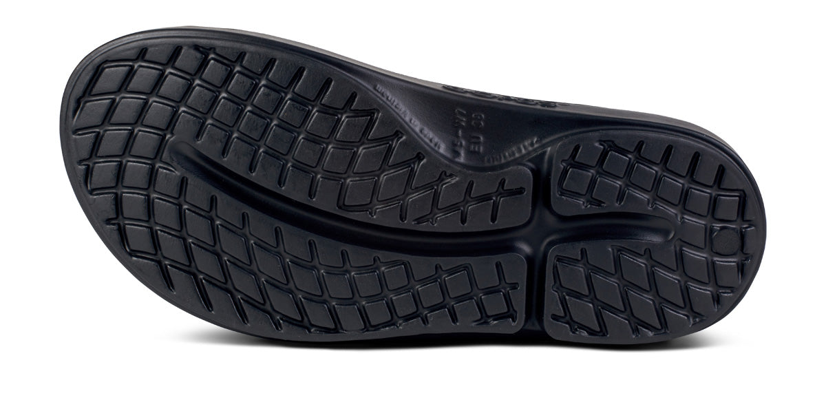 OOFOS Women&#39;s OOahh Luxe Slide - Midnight Spectre