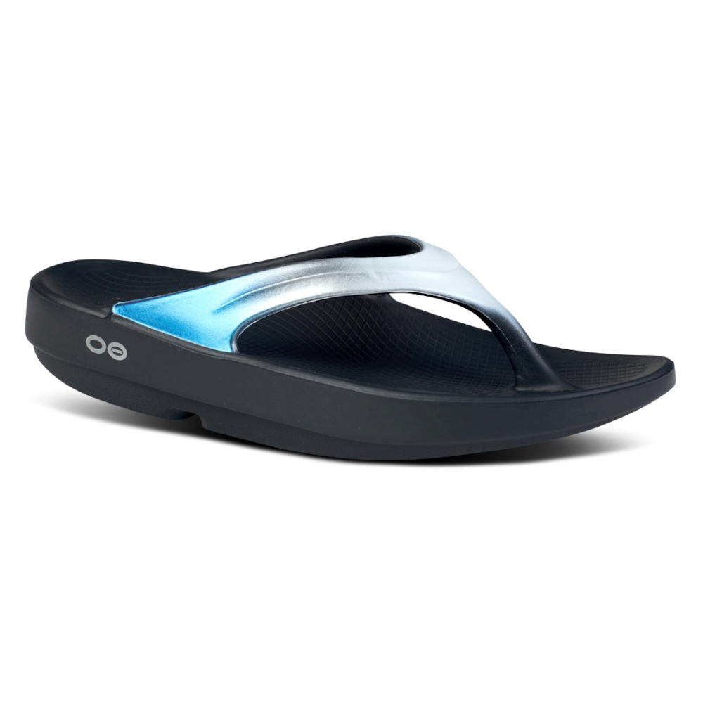 OOFOS Women&#39;s OOlala Luxe Thong - Midnight Spectre