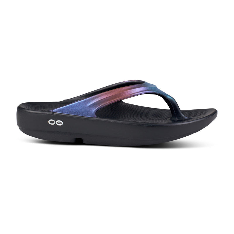 OOFOS Women's OOlala Luxe Thong - Midnight Spectre