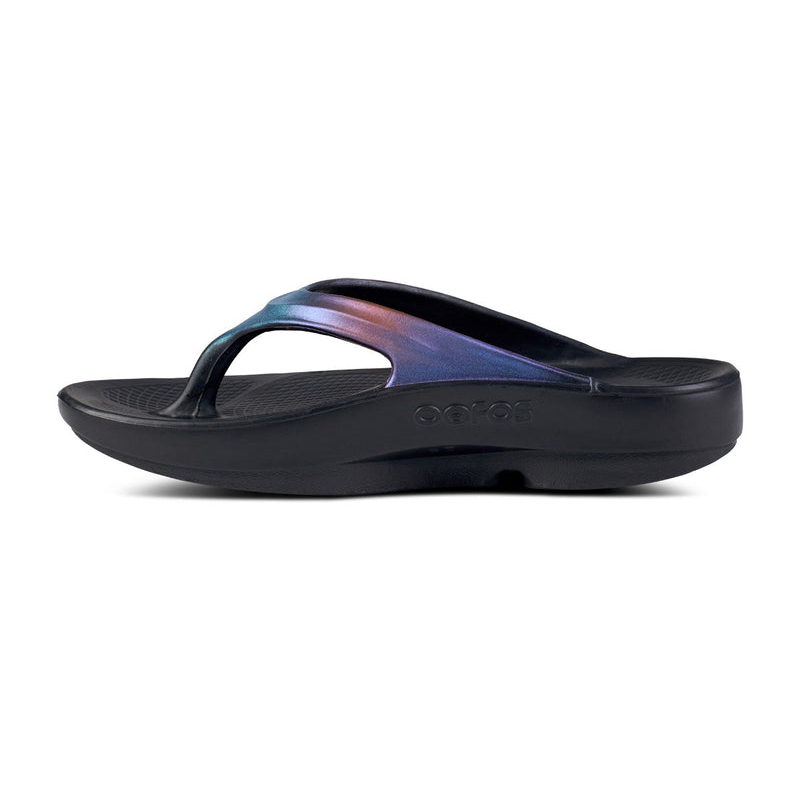 OOFOS Women's OOlala Luxe Thong - Midnight Spectre