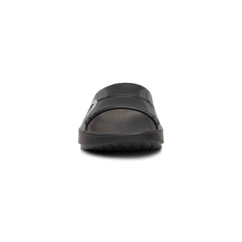 OOFOS Men's OOahh Sport Slide - Black Wave