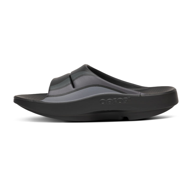 OOFOS Men's OOahh Sport Slide - Black Wave