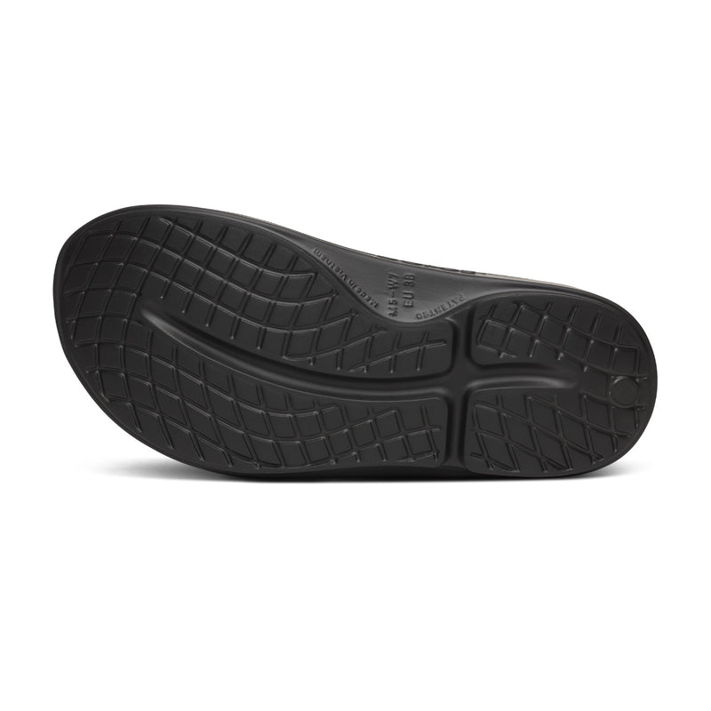 OOFOS Men's OOahh Sport Slide - Black Wave