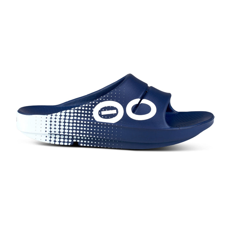 OOFOS Men's OOahh Sport Slide - Navy Matrix
