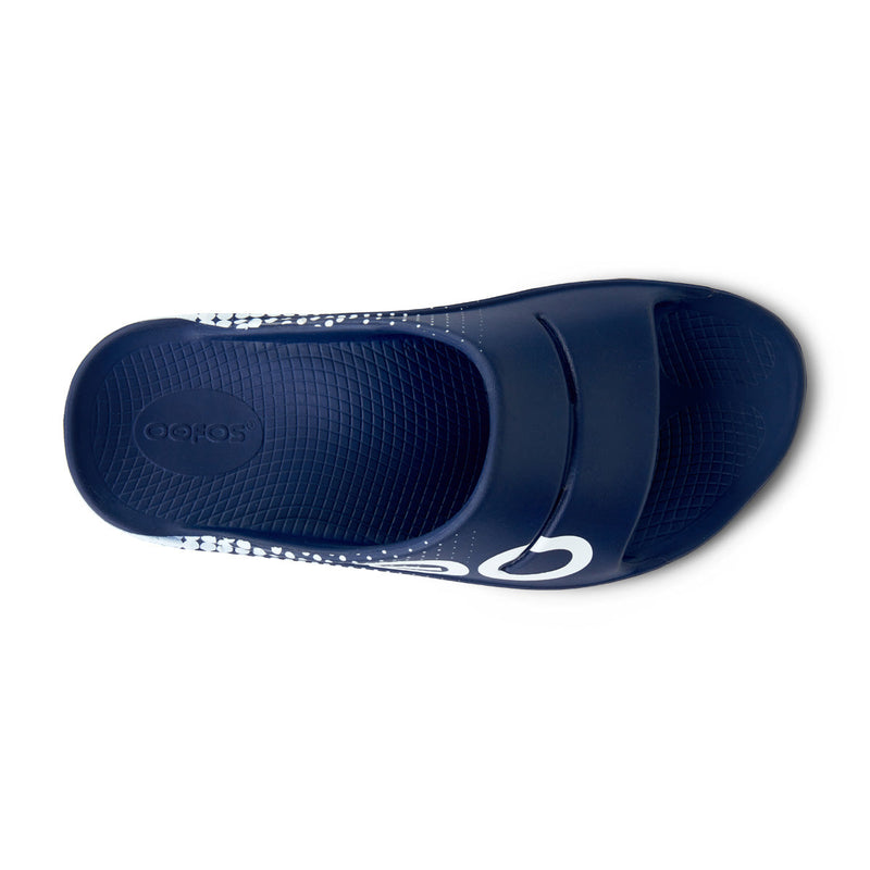 OOFOS Men's OOahh Sport Slide - Navy Matrix