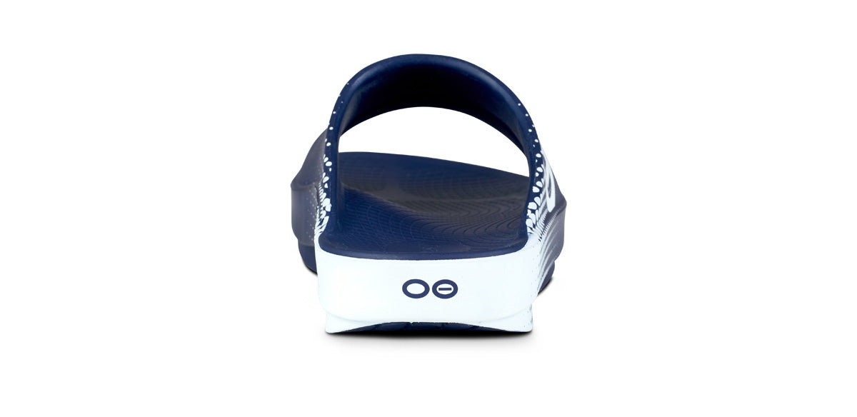 OOFOS Men&#39;s OOahh Sport Slide - Navy Matrix