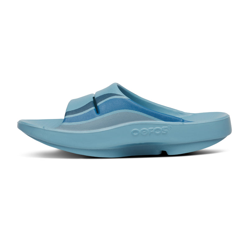 OOFOS Women's OOahh Sport Slide - Ocean Blue Wave