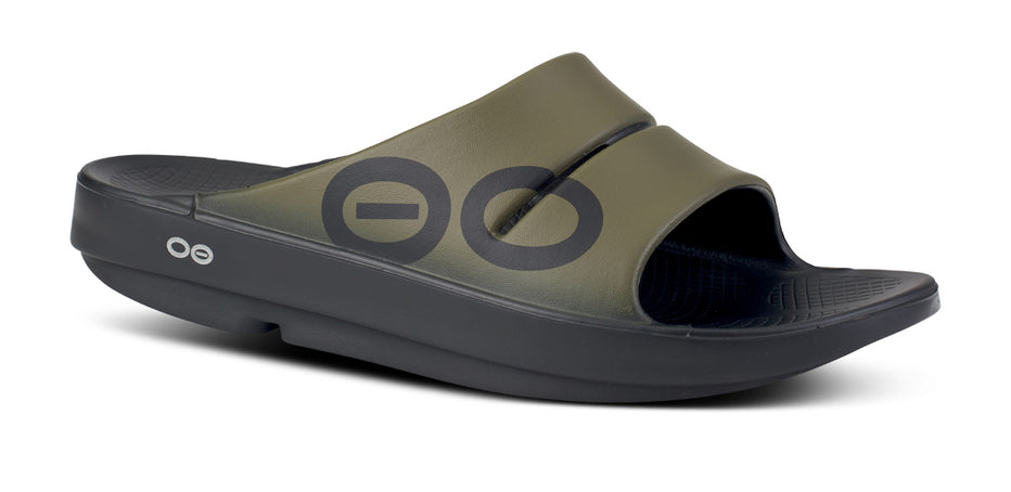 OOFOS Men&#39;s OOahh Sport Slide Sandal - Tactical Green