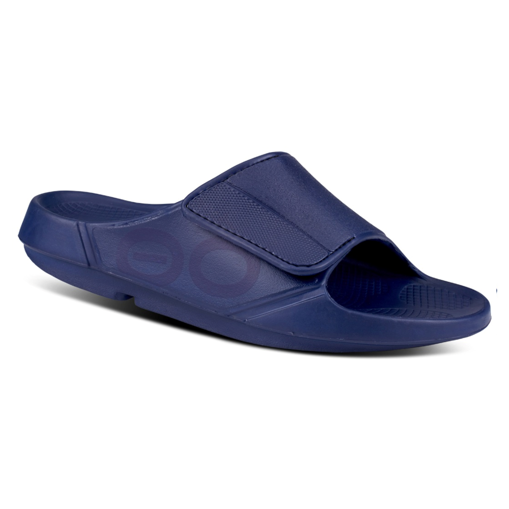OOFOS Women&#39;s OOahh Sport Flex Slide - Black Matte