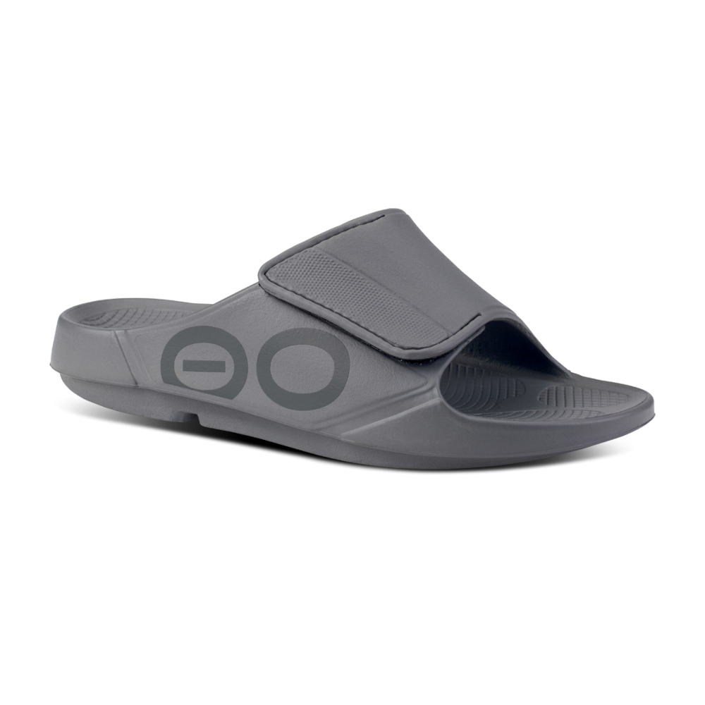 OOFOS Women&#39;s OOahh Sport Flex Slide - Black Matte