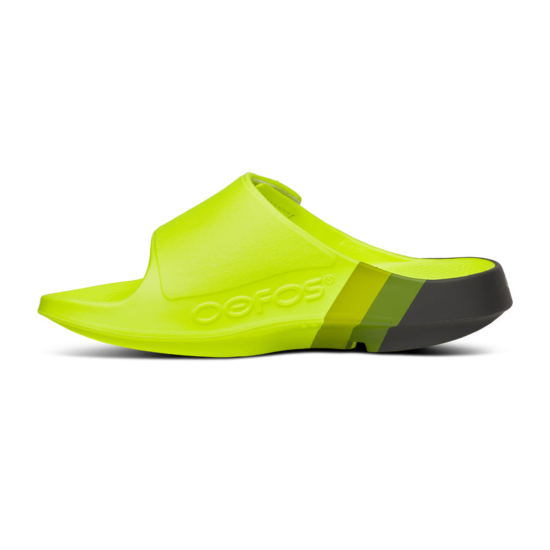 OOFOS Men's OOahh Sport Flex LTD Edition Slide - Electro Rally
