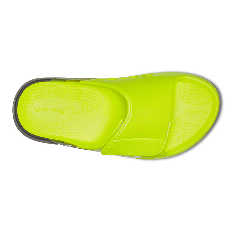 OOFOS Men's OOahh Sport Flex LTD Edition Slide - Electro Rally