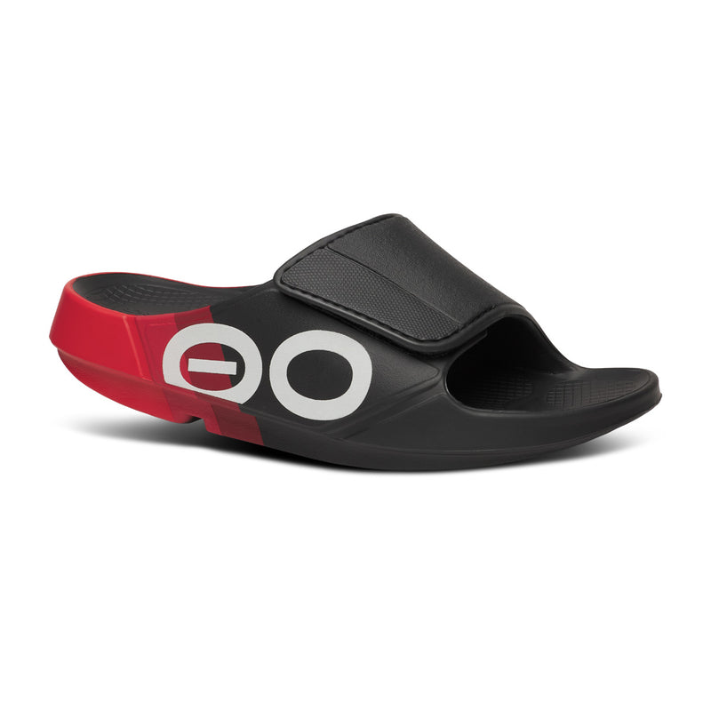 OOFOS Women's OOahh Sport Flex LTD Edition Slide - Fire Rally