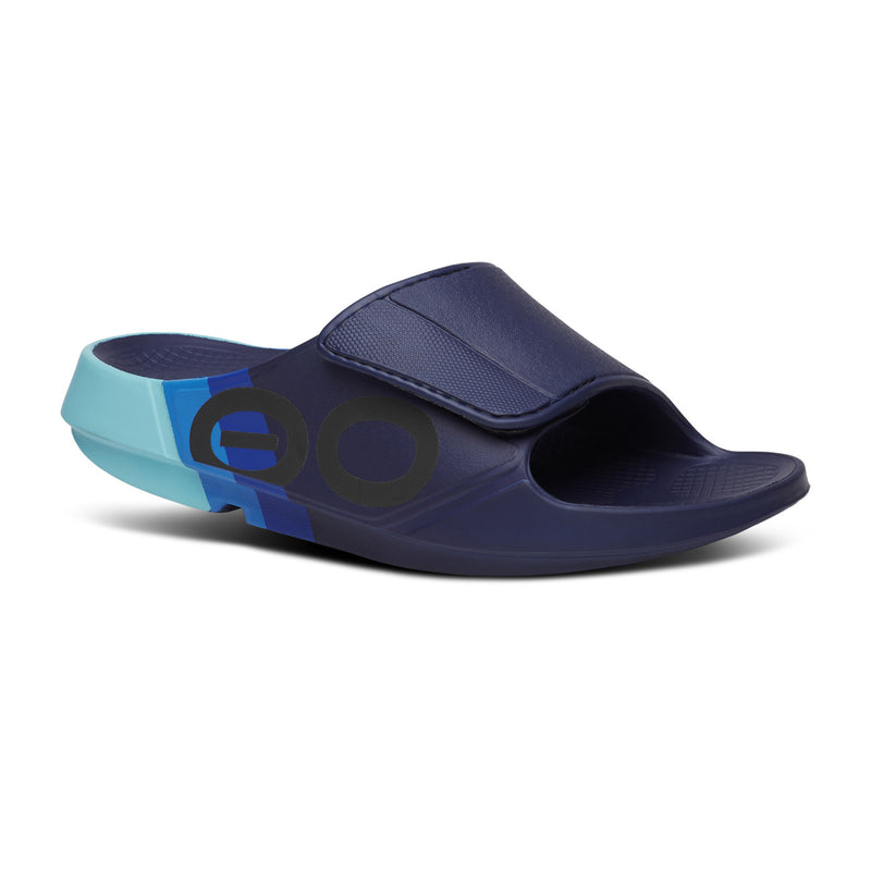 OOFOS Women's OOahh Sport Flex LTD Edition Slide - Sky Rally