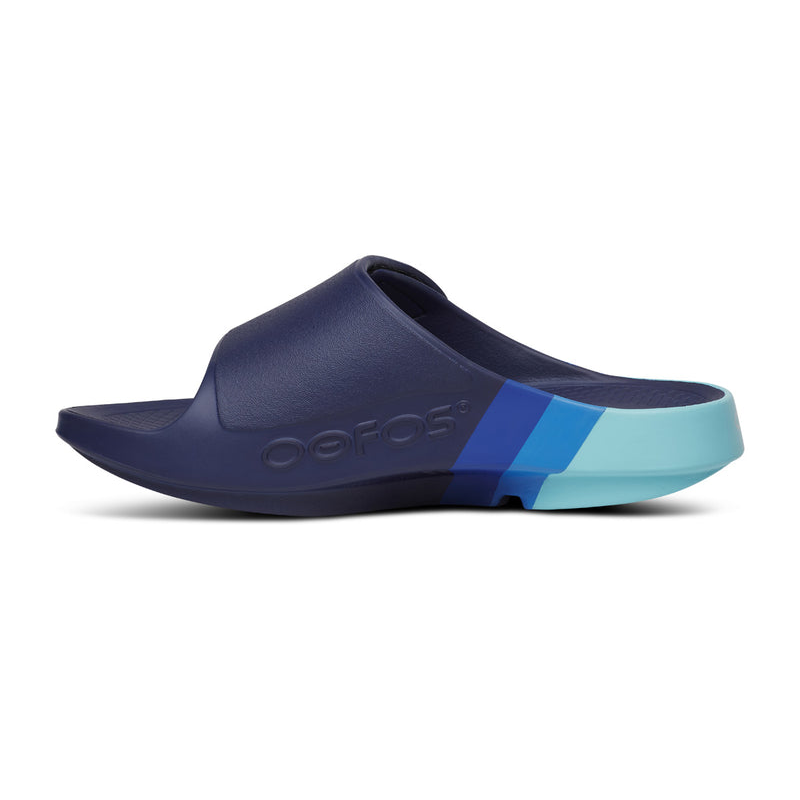 OOFOS Women's OOahh Sport Flex LTD Edition Slide - Sky Rally