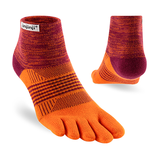 Injinji TRAIL Womens Specific Midweight Mini-Crew Running Socks