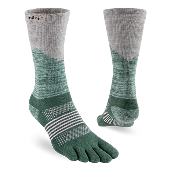 Injinji TRAIL Womens Specific Midweight Crew Running Socks