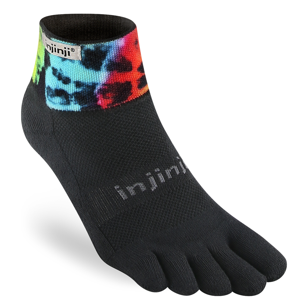 SALE:Injinji Spectrum Trail Midweight Mini-Crew Running Socks