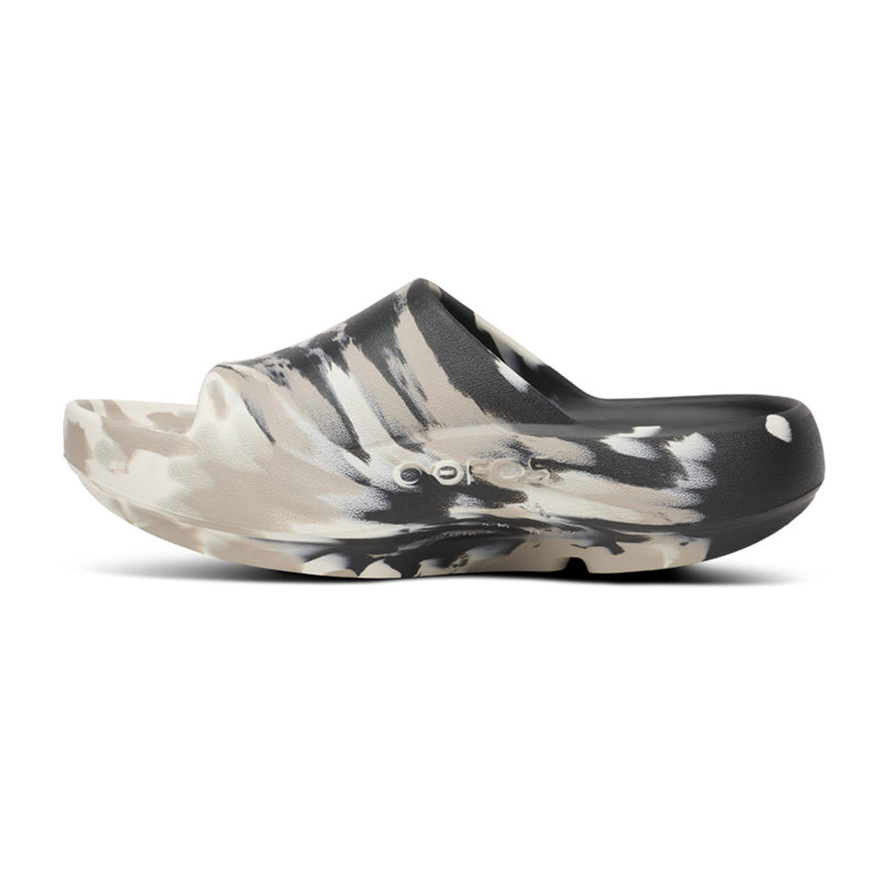 OOFOS Women's OOahh PLUS - Marble Black Nomad