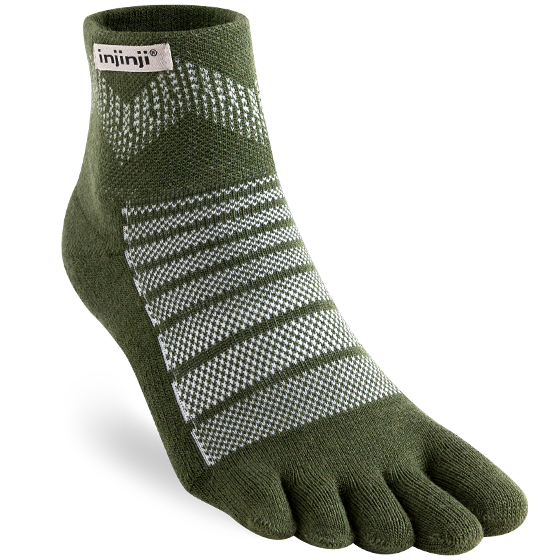 Injinji OUTDOOR Midweight Mini-Crew Wool Socks