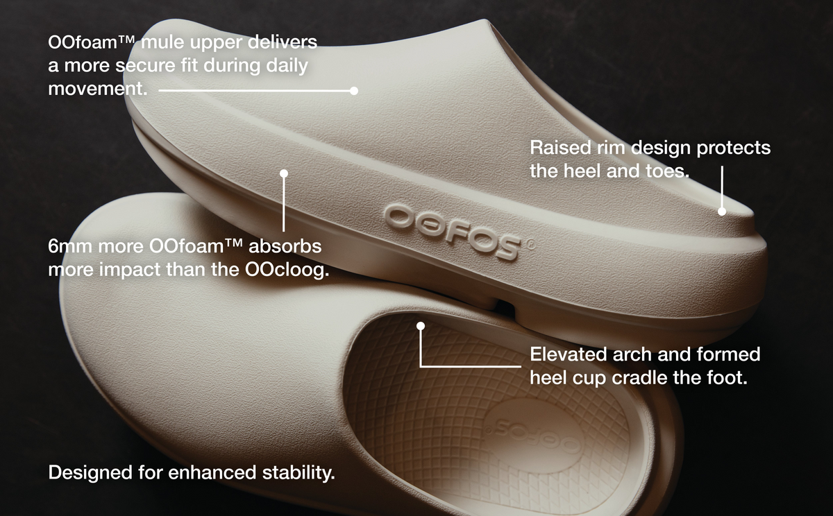 OOFOS Men's OOcloog PLUS - Chalk