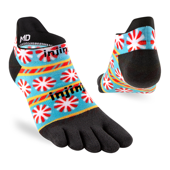 Injinji SPECTRUM RUN Lightweight No-Show Running Socks