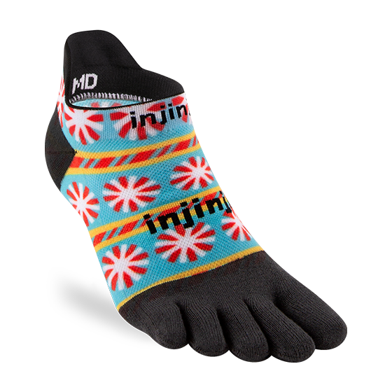 Injinji SPECTRUM RUN Lightweight No-Show Running Socks