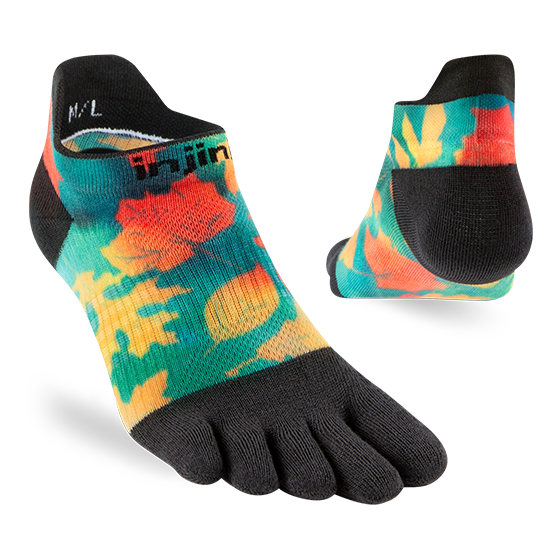 Injinji SPECTRUM Run Womens Lightweight No-Show Running Socks