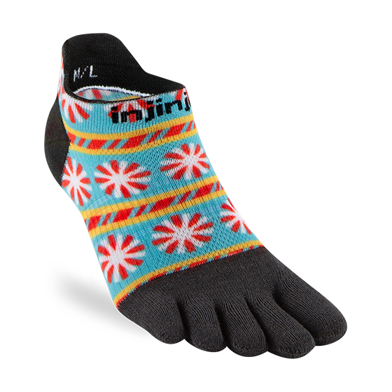 Injinji SPECTRUM Run Womens Lightweight No-Show Running Socks