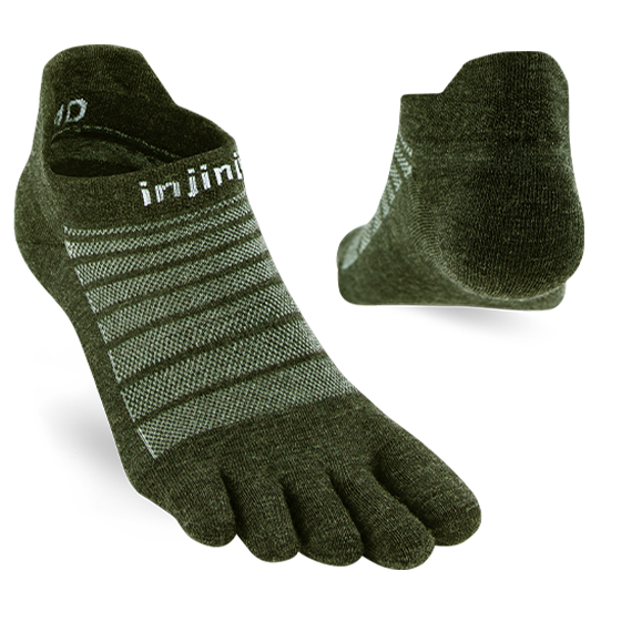 Injinji RUN Lightweight No-Show Wool