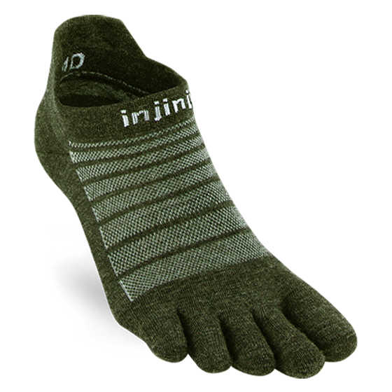 Injinji RUN Lightweight No-Show Wool
