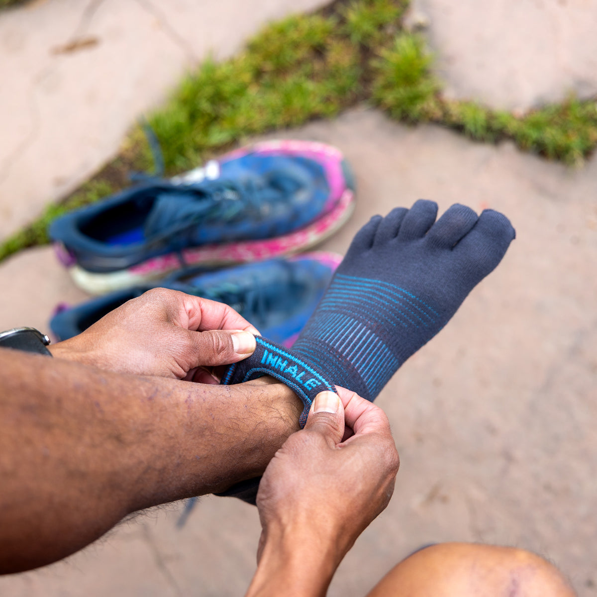 Injinji RUN Lightweight No-Show Running Socks