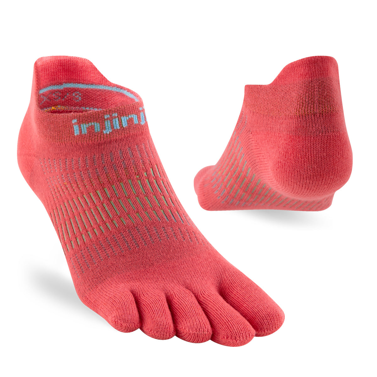 Injinji RUN Womens Lightweight No-Show Running Socks