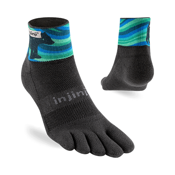 Injinji Artist Designed Men&#39;s Mini-Crew Toesocks