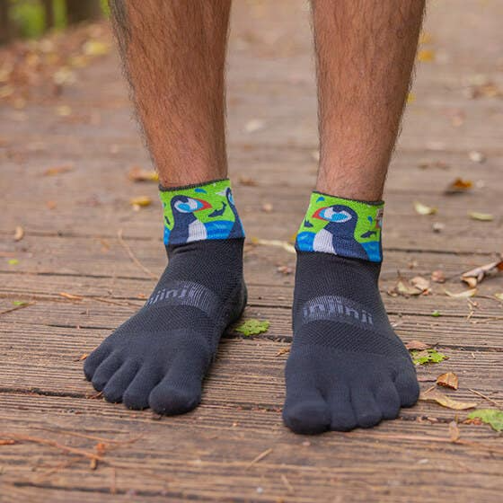 Injinji Artist Designed Men&#39;s Mini-Crew Toesocks