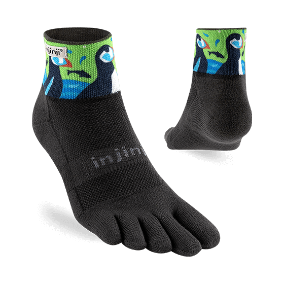 Injinji Artist Designed Men&#39;s Mini-Crew Toesocks