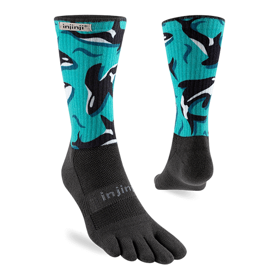 Injinji Artist Designed Men&#39;s Crew Toesocks