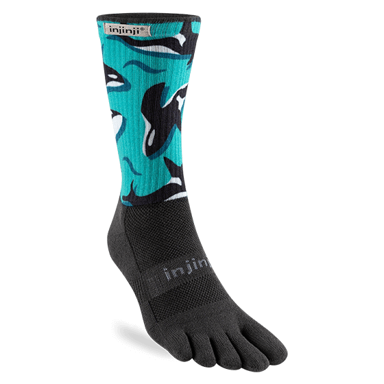 Injinji Artist Designed Men&#39;s Crew Toesocks