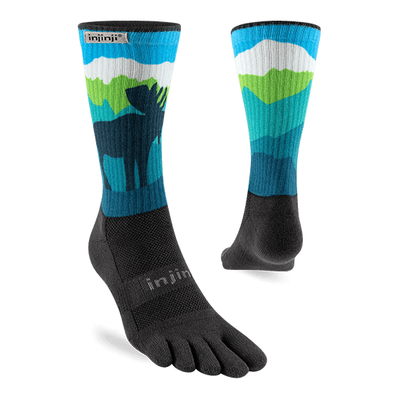 Injinji Artist Designed Men&#39;s Crew Toesocks