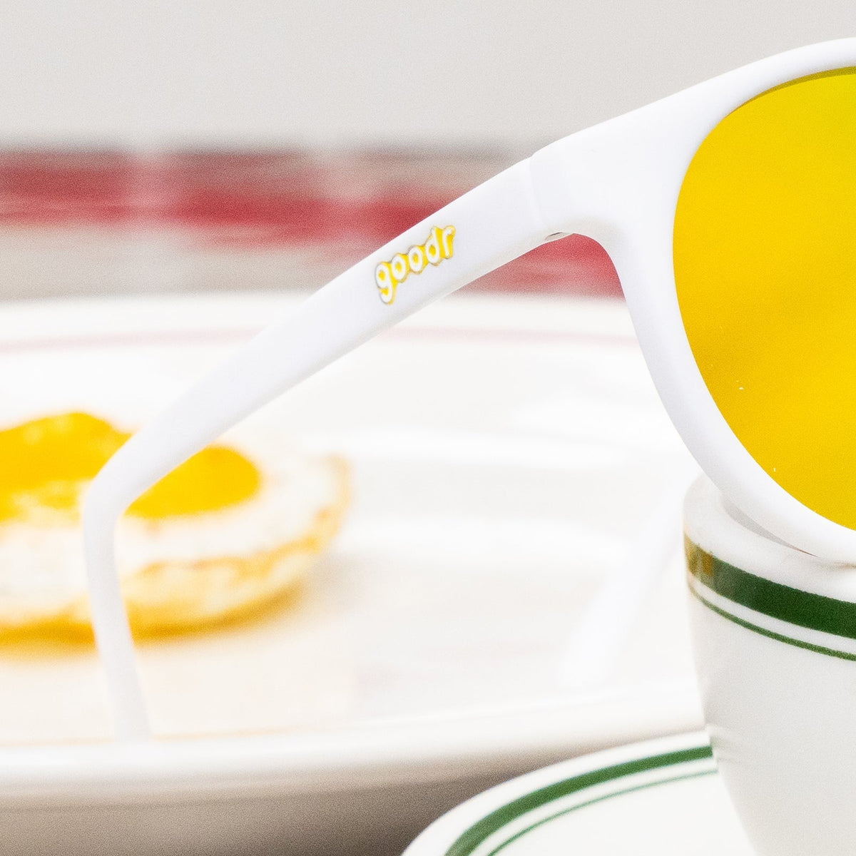 goodr Circle G Sunglasses - Yolk&#39;s on You