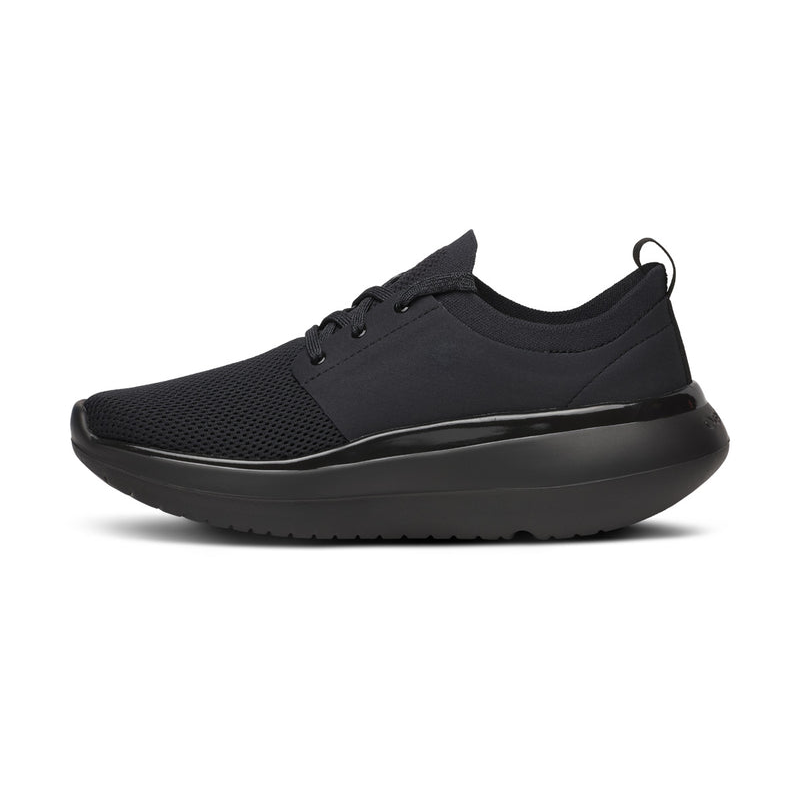 OOFOS Women's OOmy Stride Shoe - Black/Black