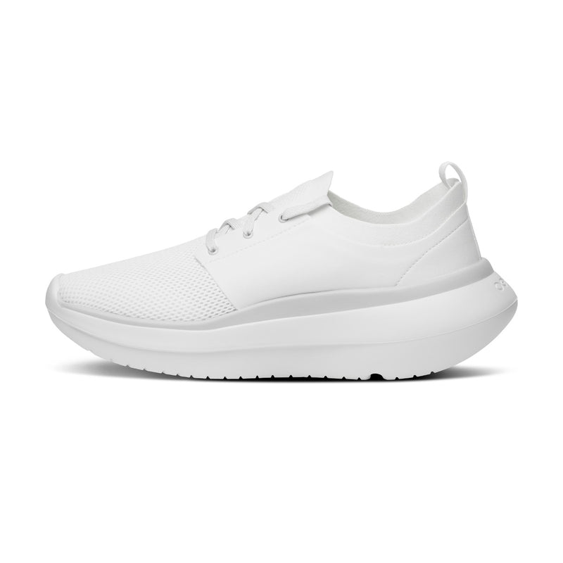 OOFOS Men's OOmy Stride Shoe - White/Black