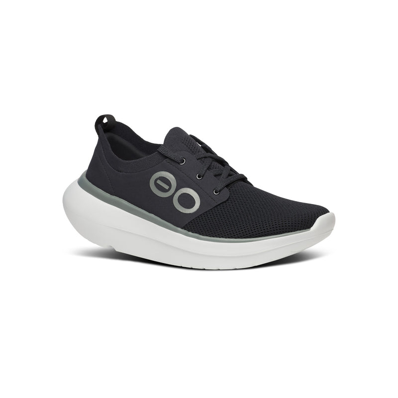 OOFOS Men's OOmy Stride Shoe - White/Black