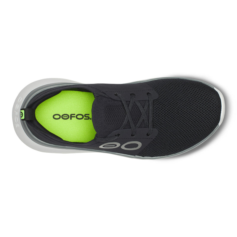 OOFOS Men's OOmy Stride Shoe - White/Black