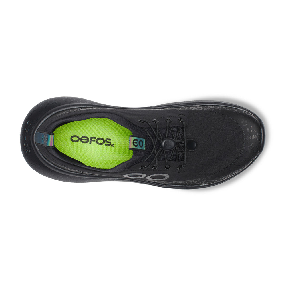 OOFOS Women's OOmy Roam Ripstop Shoe - Black